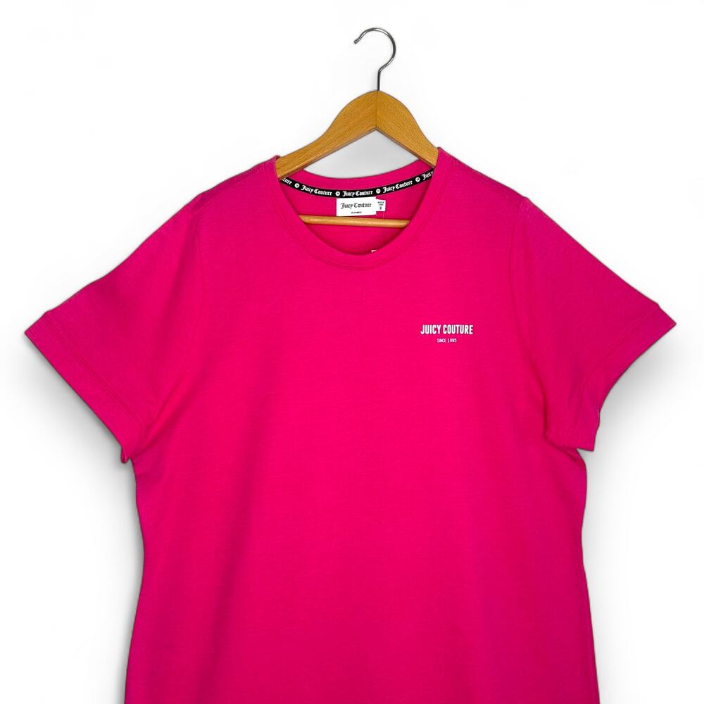 Juicy Couture Women's Baby French Terry Lounge T-Shirt Dress 1X Magenta Pink - Picture 3 of 11